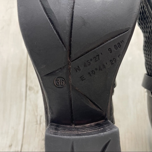 A.s.98 Keldon Sandal In Black Leather Size 6-6.5 - Picture 11 of 15